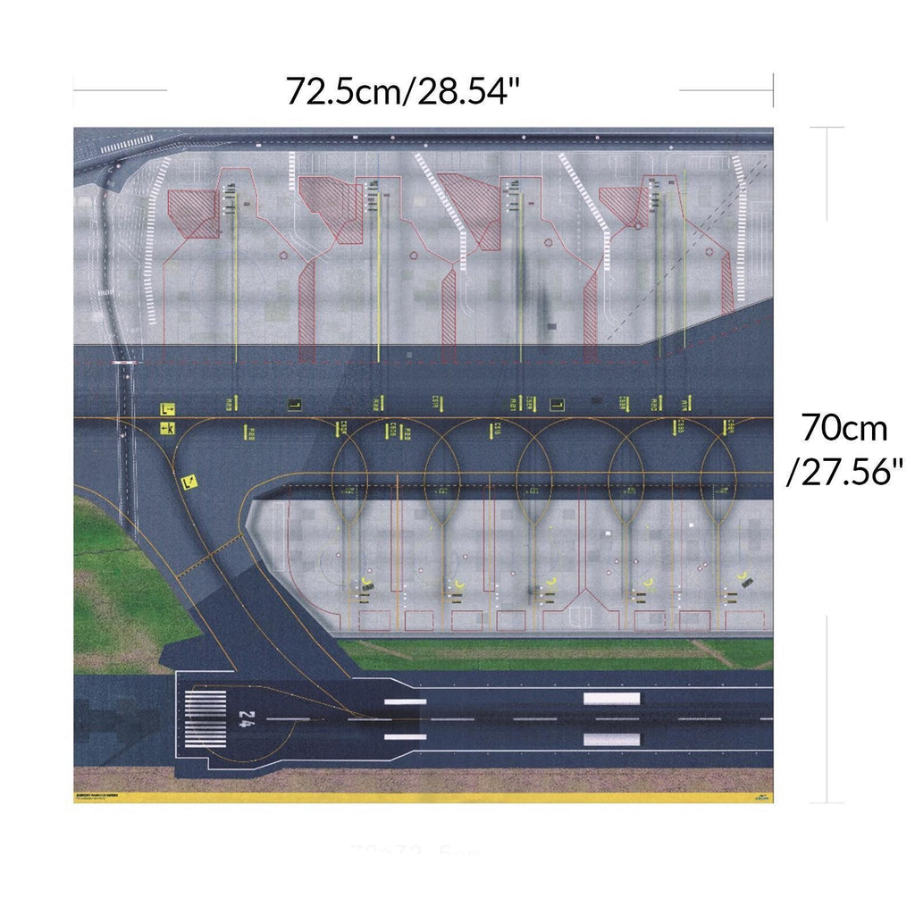 Regional Airport 1/400 1/500 Model Airport Layout Sheet 72x70cm