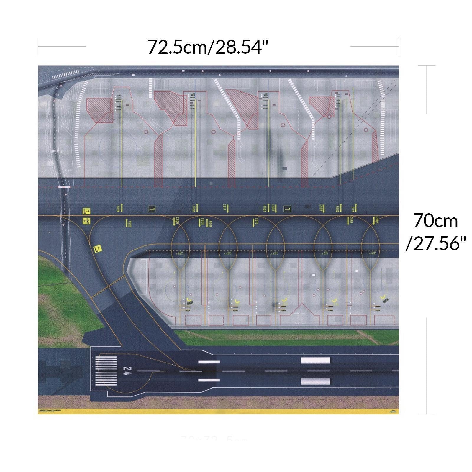 Regional Airport 1/400 1/500 Model Airport Layout Sheet 72x70cm