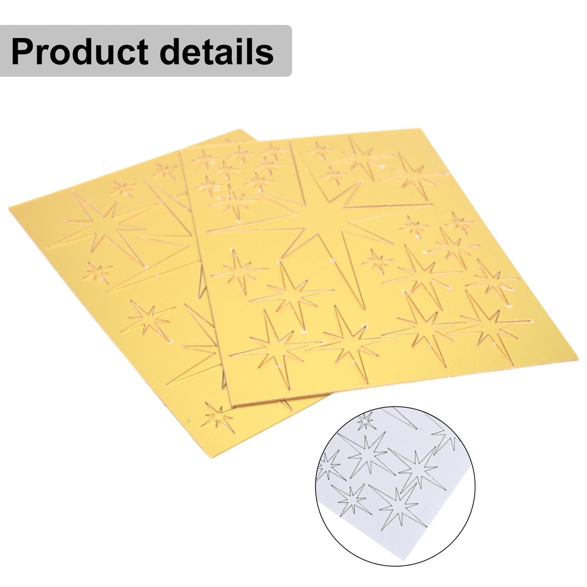 42Pcs Removable Star Wall Stickers Acrylic Mirror Stylish Design Multicolor