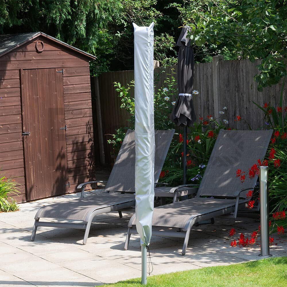 Heavy-Duty Waterproof Rotary Washing Line Cover with Zip Clothes Airer Parasol