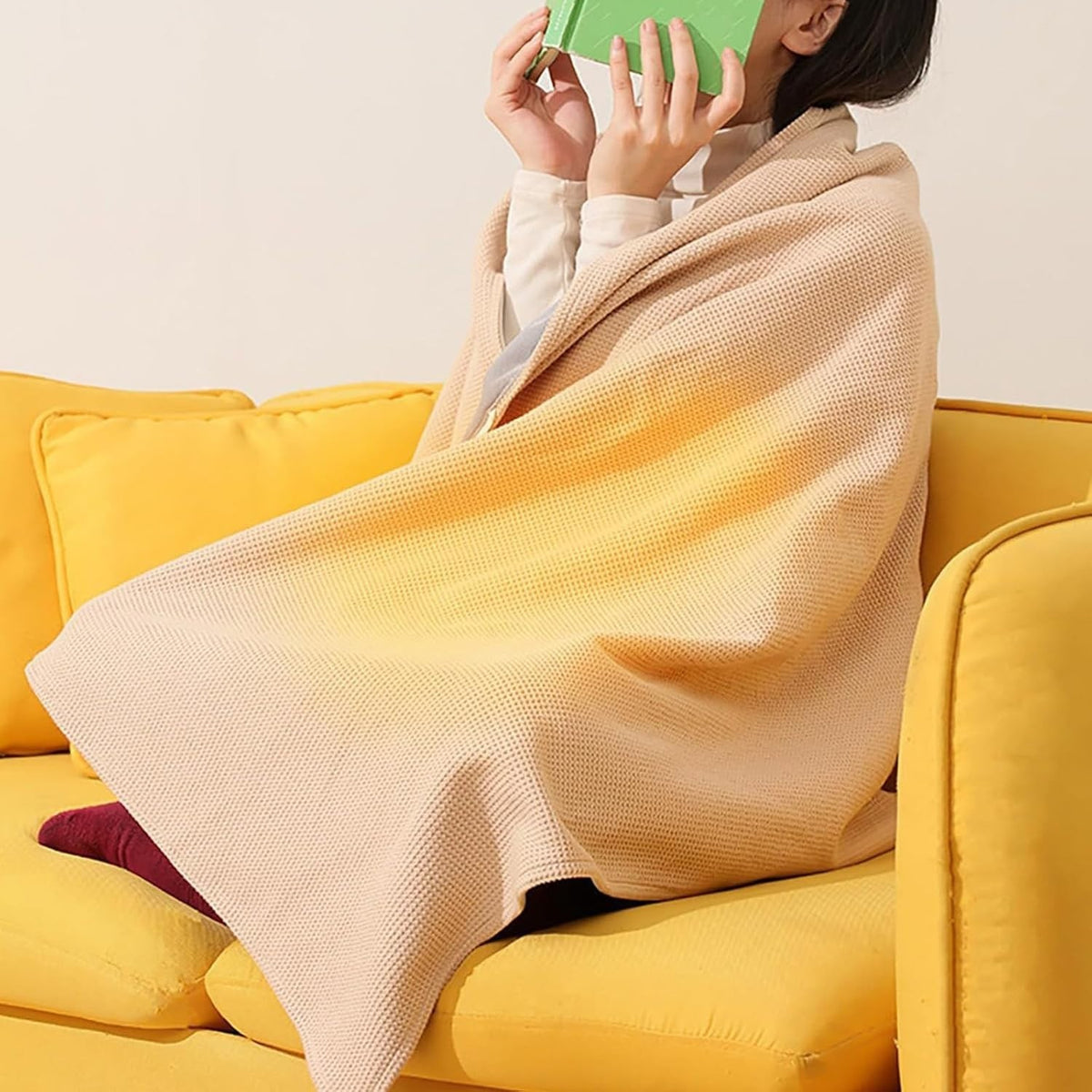 Portable Heated Shawl,Portable Heated Blanket Wrap Shawl Women,15s Fast Heating
