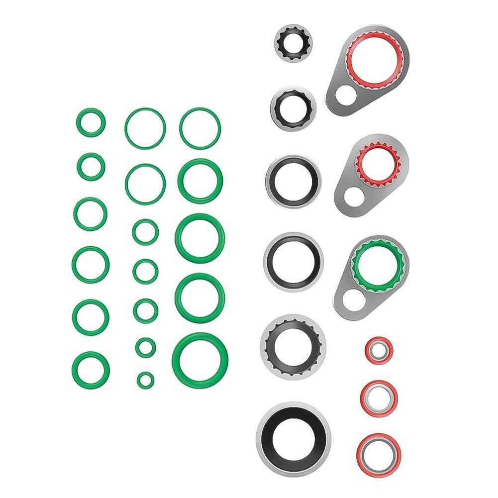 195PCS Aircon Seal Kit O Ring Sealing Washer Set for AC Repair Service