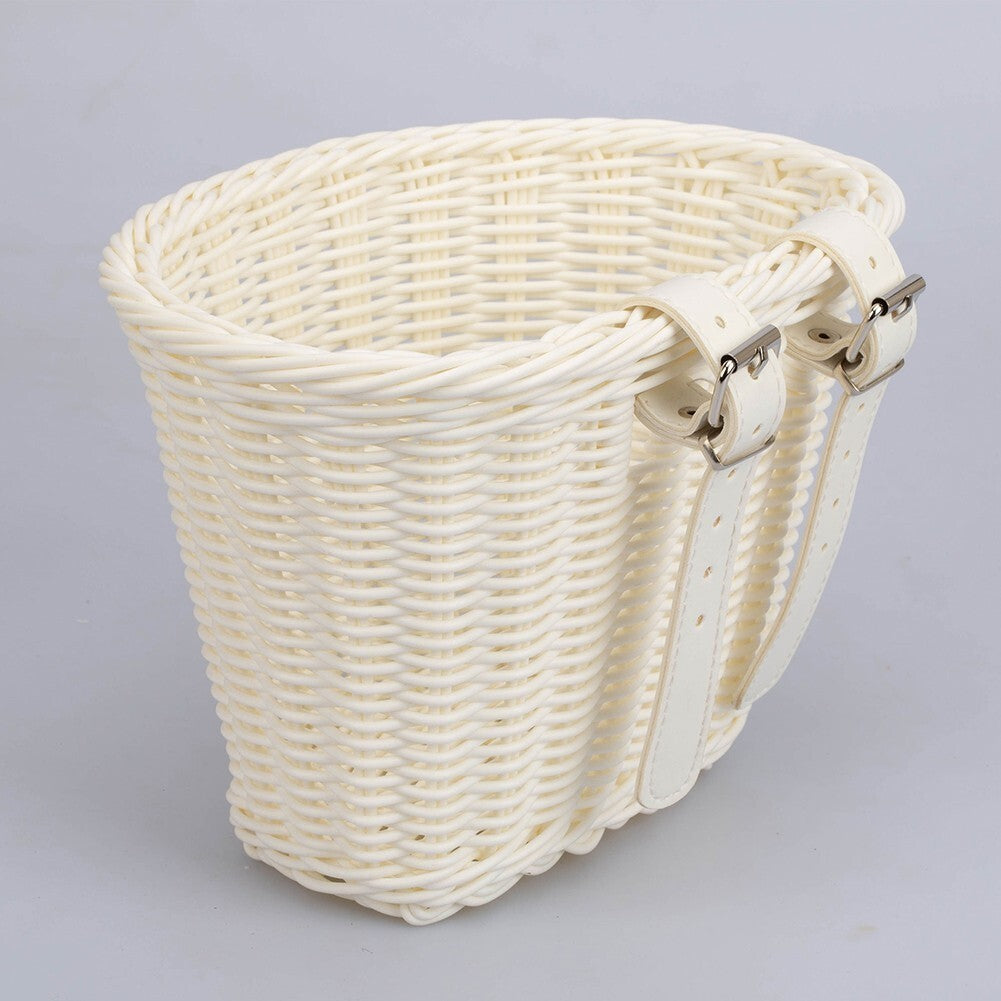 Rattan Bicycle Front Basket Handwoven Kids Adult Bike Handlebar Carrier Bags UK