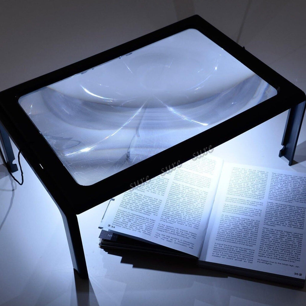 3X Hands Free Magnifying Glass with LED Light, Neck Cord for Reading, Sewing