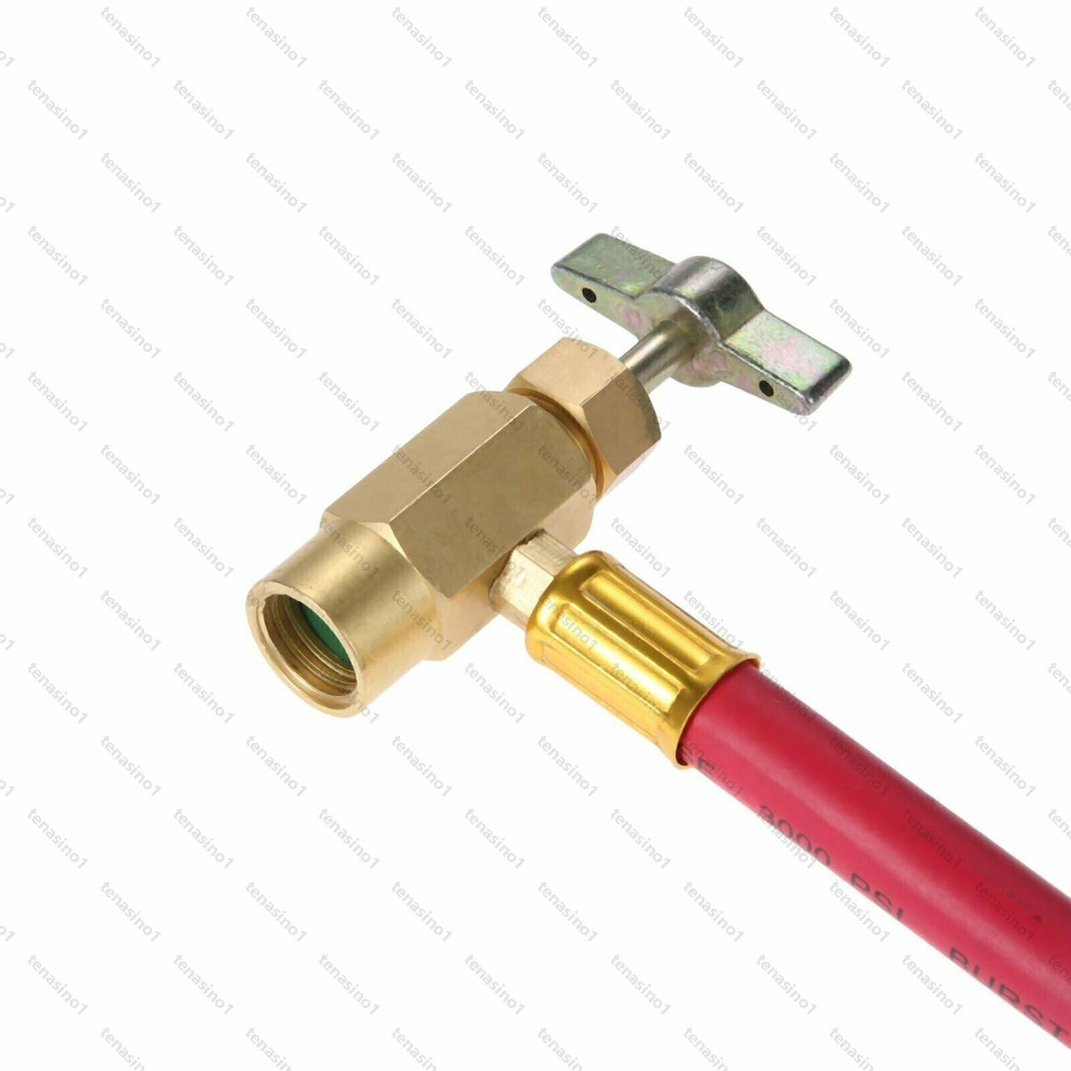 R1234YF Left Air Conditioning Refrigerant Charging Hose Recharge Car Gauges UK