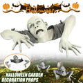 Garden Statue Graveyard Decors Halloween Crawling Zombie Horror Props Outdoor