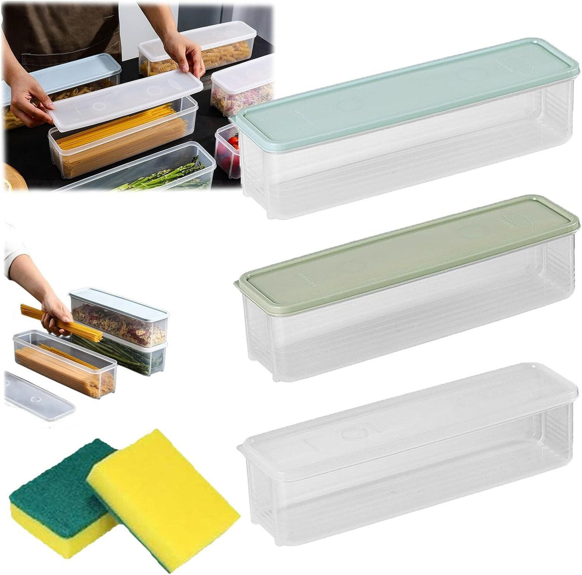 Storage & Crisper Boxes, Refrigerator Organizers And Storage Containers With Lid
