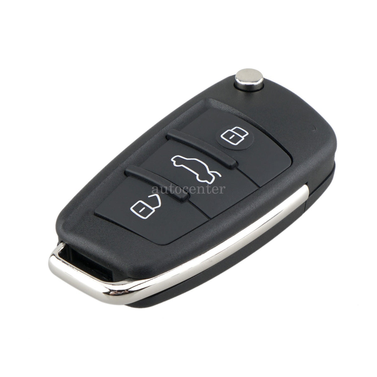 434MHz 3 Button Remote Flip Key Car Fob For AUDI A3 A4 TT ID48 Chip 8P0837220D