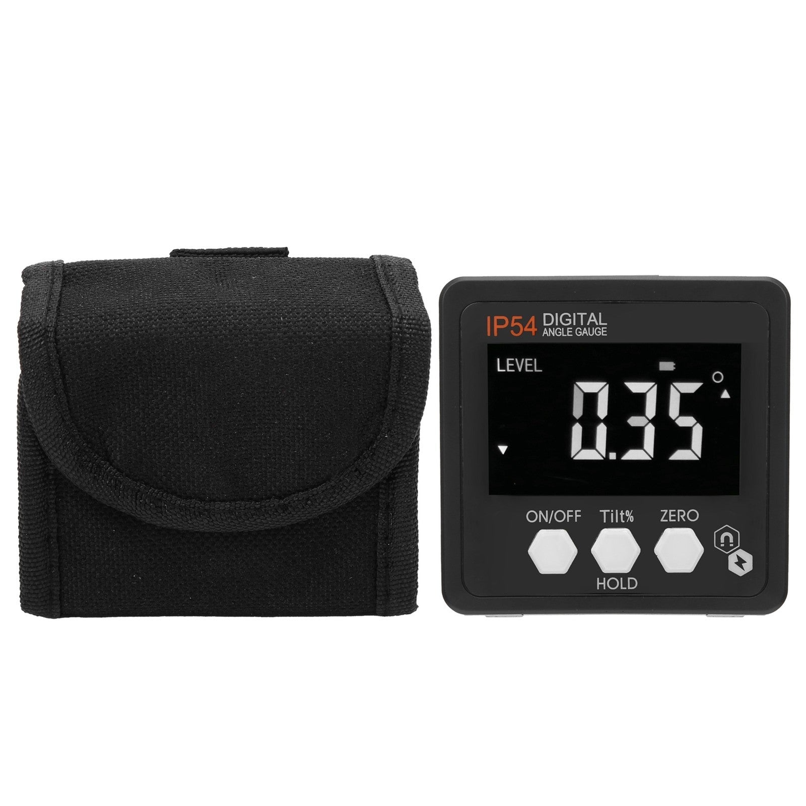 Digital Angle Gauge LCD Protractor Inclinometer Inclination Box 4x90° IP54 FI