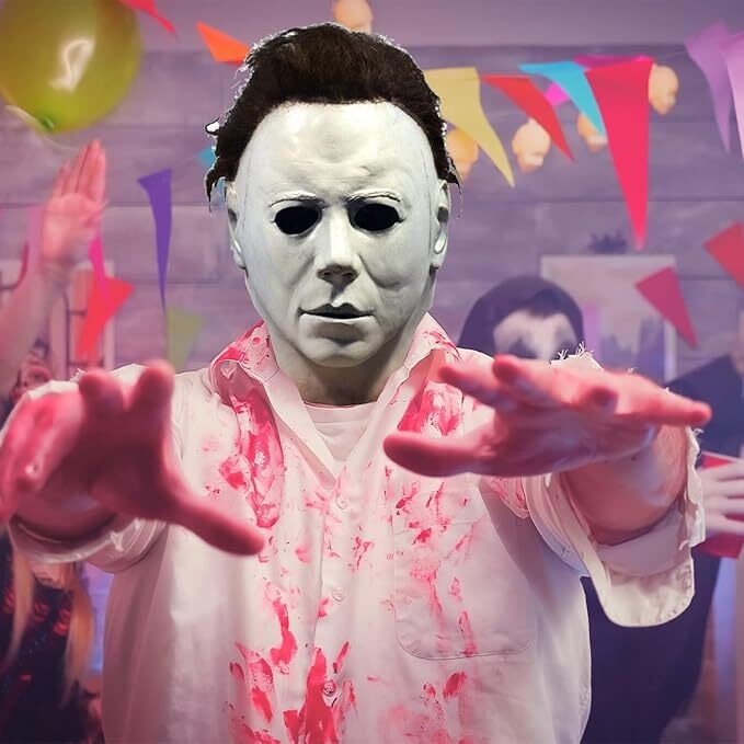 Halloween Cosplay Costume Michael Myers Mask Latex Full Head Killer Scary Prop