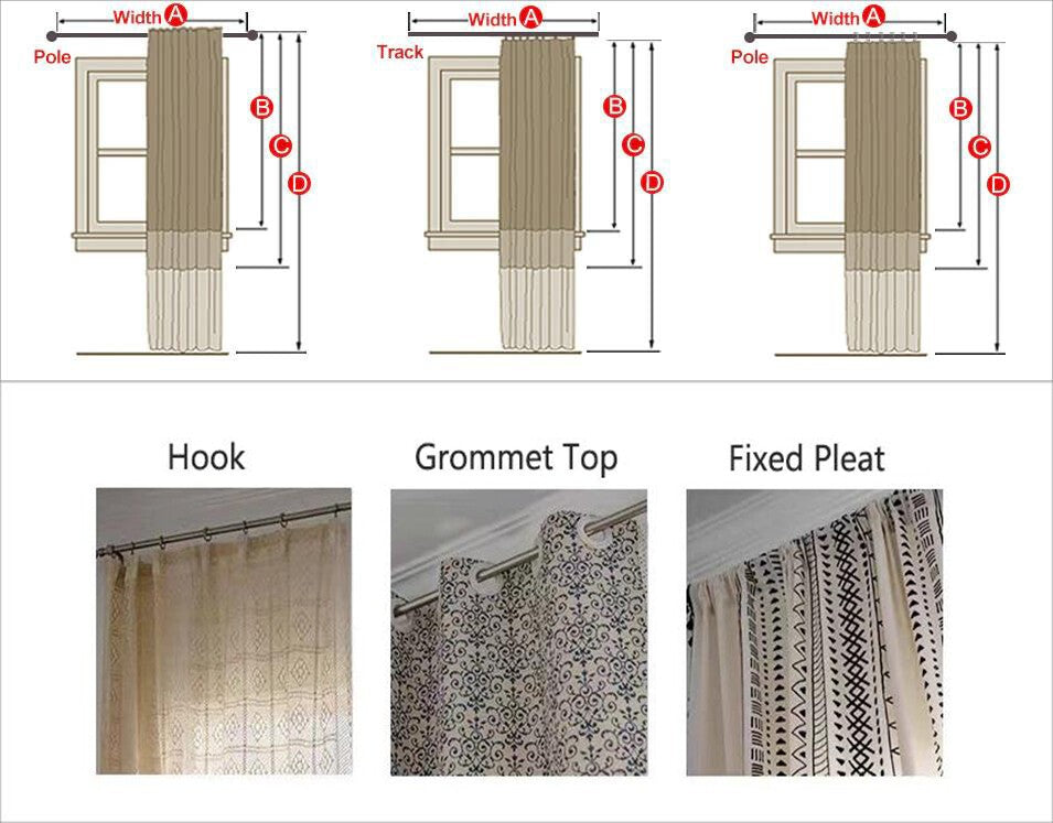 Geometric Tassels Panel Window Curtain Bohemian Cotton Linen Window Drapes