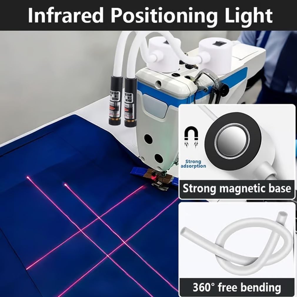 5MW Magnetic Quilting Laser Light, Straight Guide for Sewing Machine