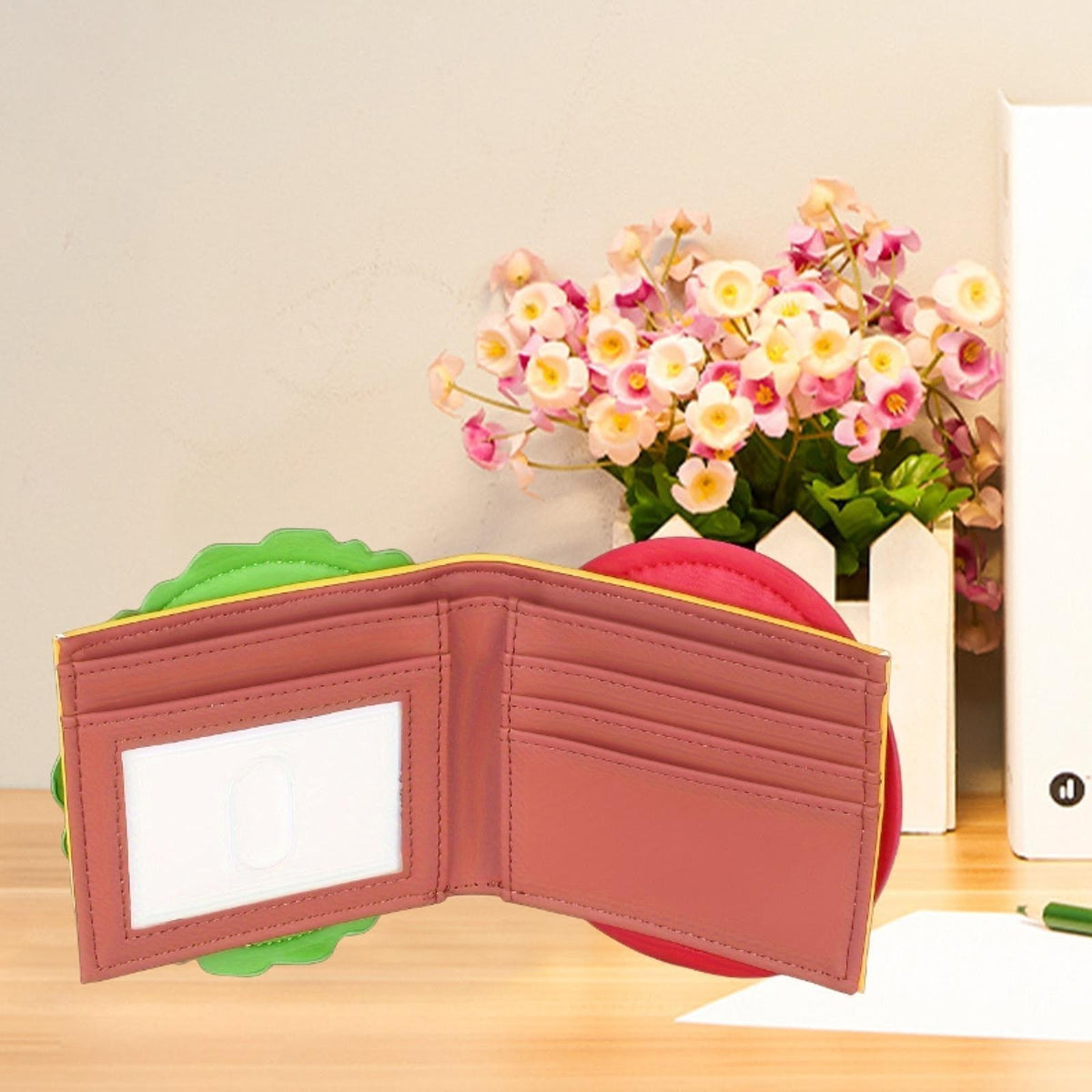 PU Leather Wallet Money Storage Cute Credit Case Compact Birthday Gift Purse