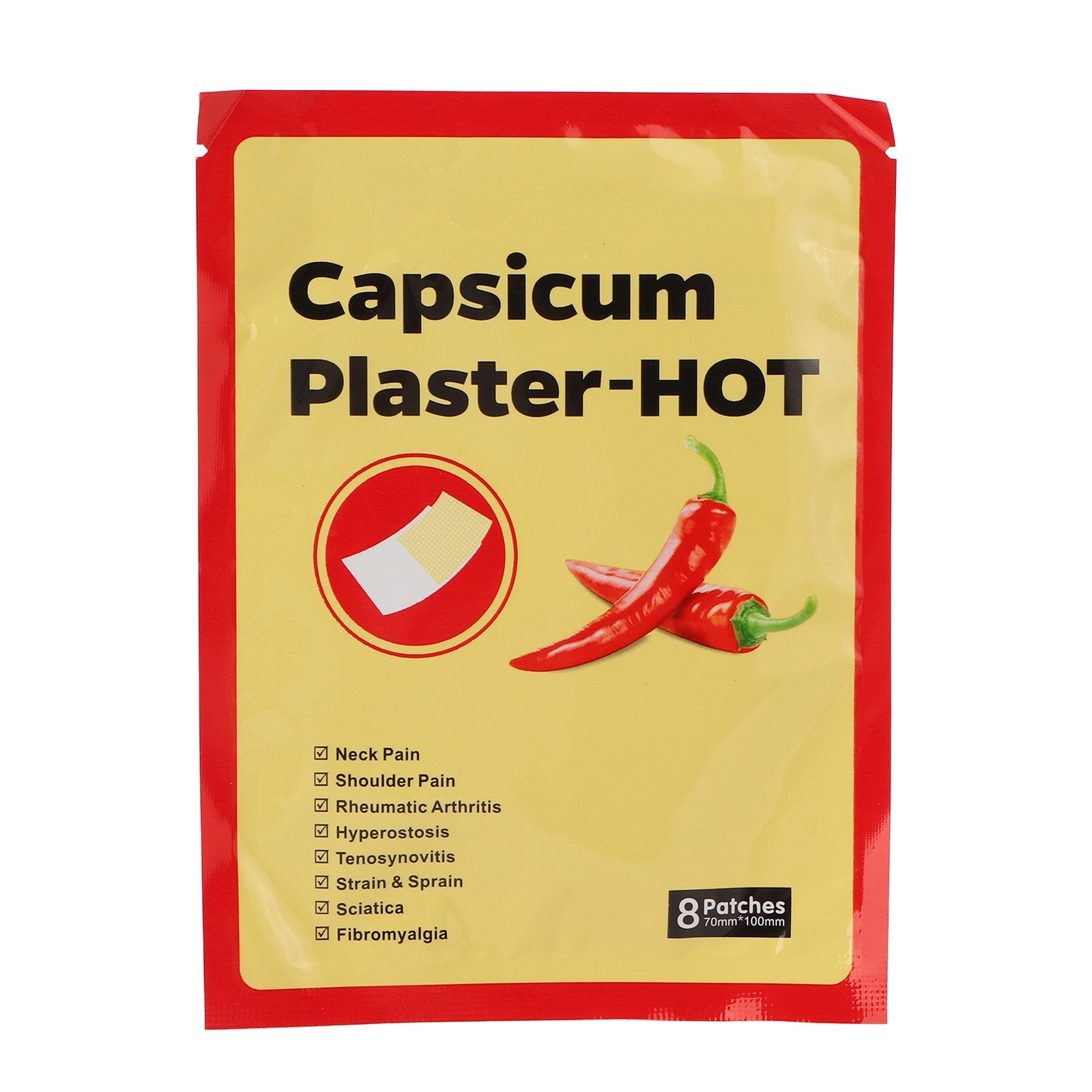 40pcs Pain Patches Capsaicin Extract Remove Discomfort Breathable Muscle Str