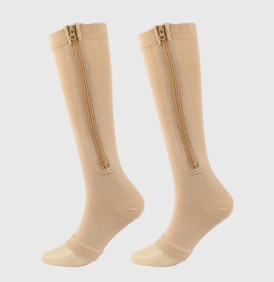 Easylife Vital Socks, Compression Stockings, Flight Socks, L/XL, Zip Closure New
