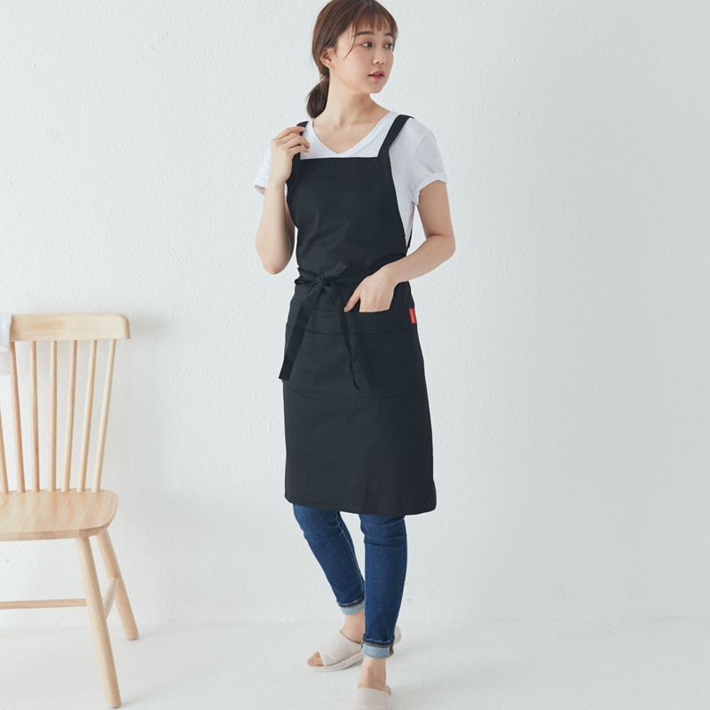 Canvas Cooking Apron Baking Chef Kitchen BBQ Waiter Barista Work Pocket Slit