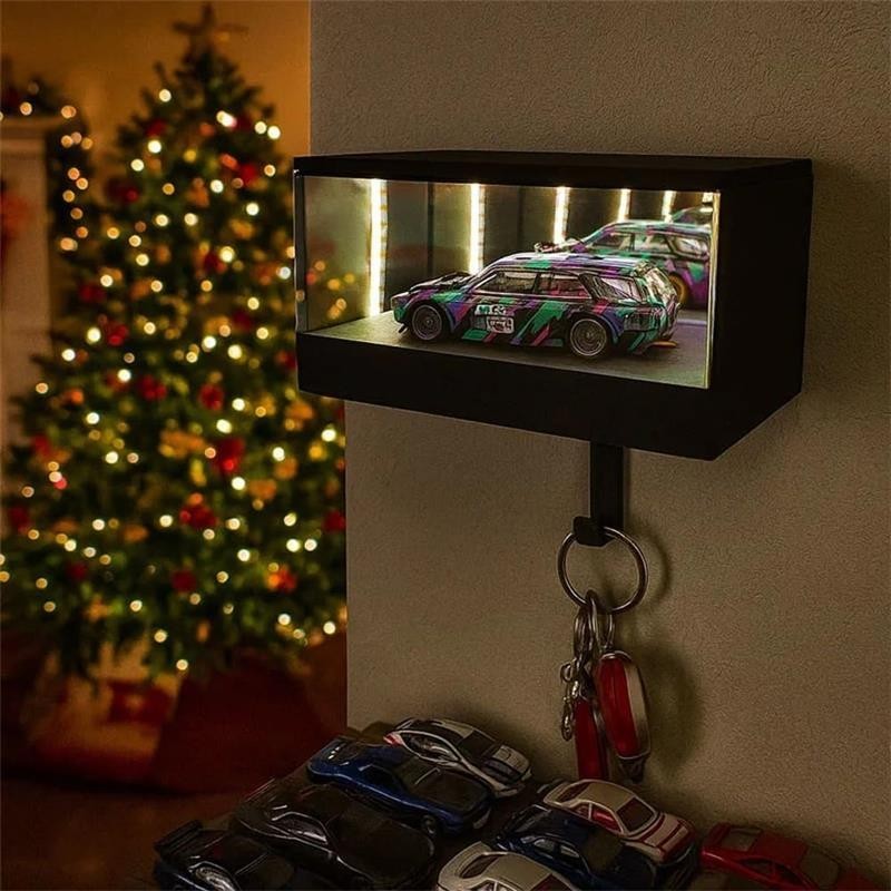 Infinity Garage Keychain Hanger Car Garage Key Holder Organizer with LED Light
