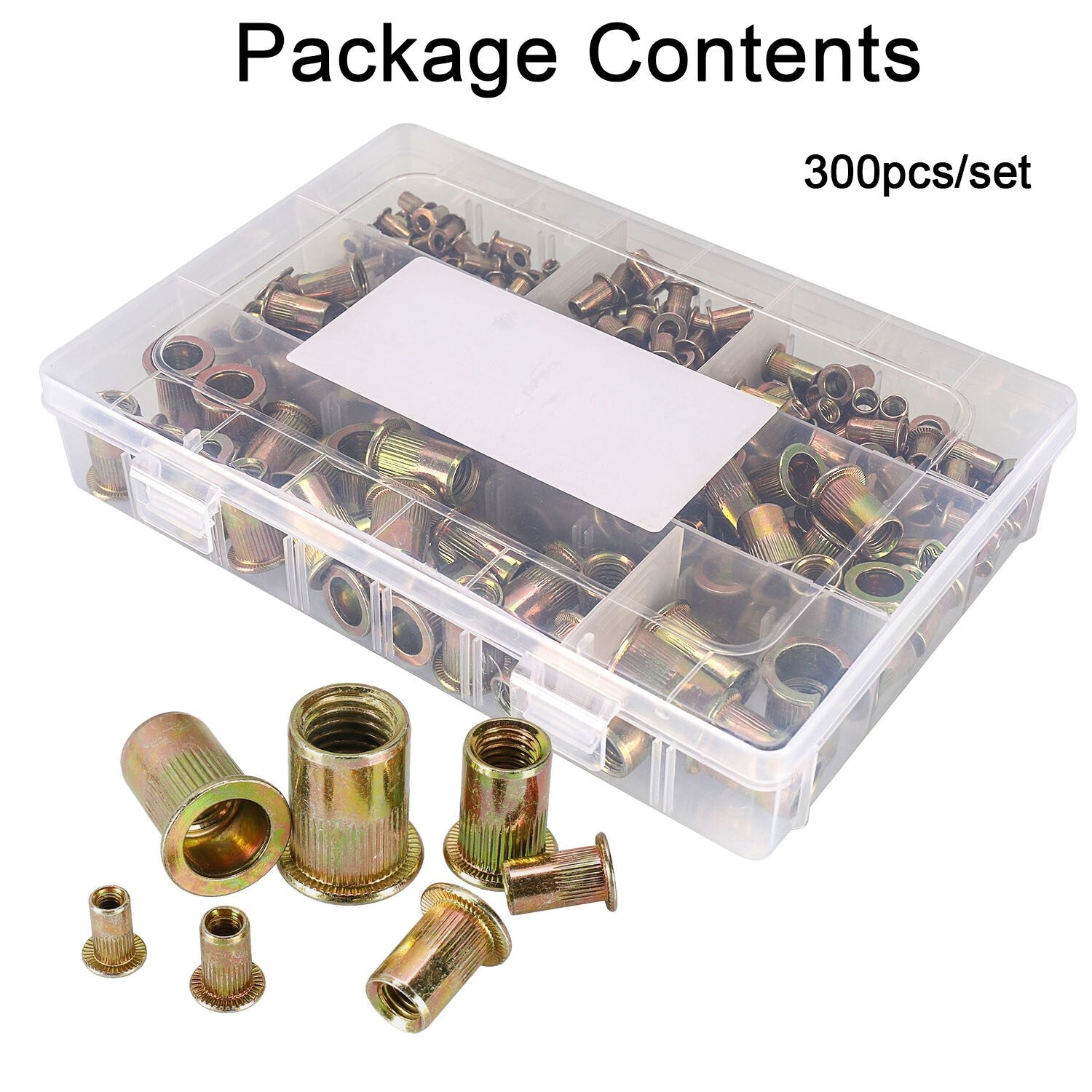 300XM3-M12 Mixed Rivnuts Blind Rivet Nuts Kit Threaded Nuts Anti-oxidation UK