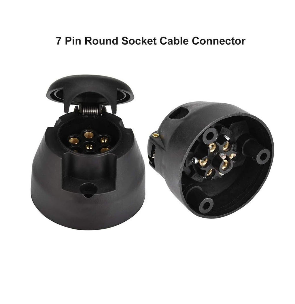 7 Pin Towing Electrics Plug And Socket 12n Type For Caravan Trailer Lights SET