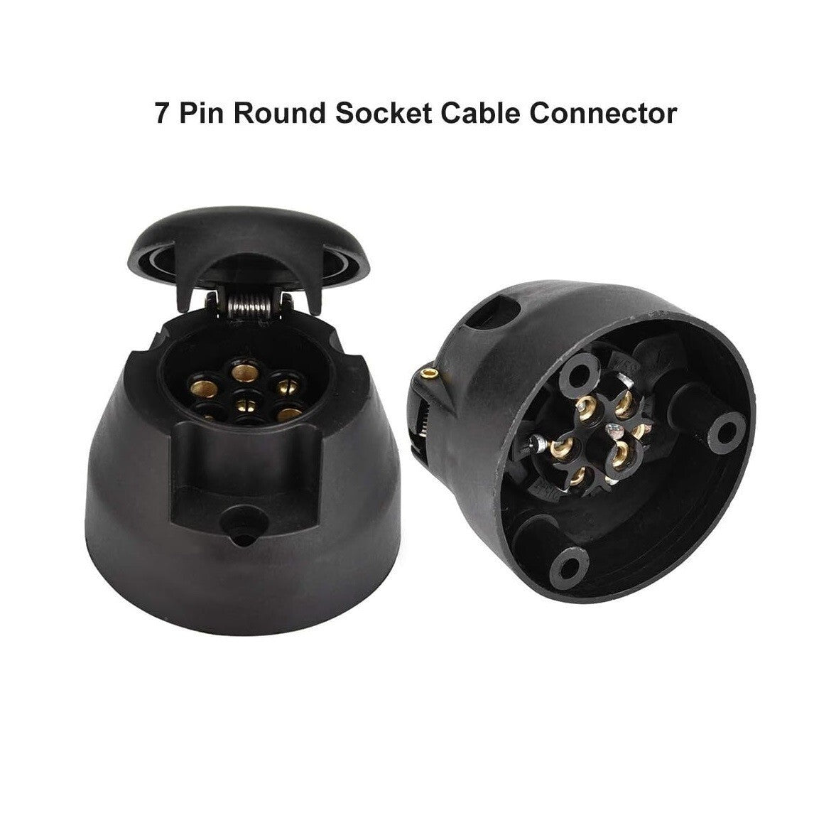 7 Pin Towing Electrics Plug And Socket 12n Type For Caravan Trailer Lights SET