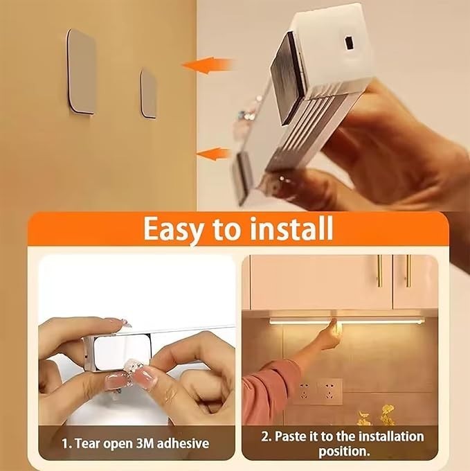 Punch-Free Smart Sensor Magnetic Rechargeable LED Lights Sensor Light Indoor
