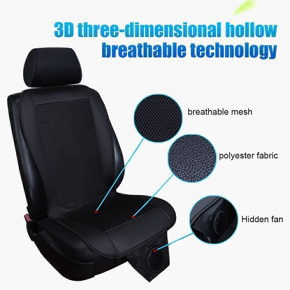 Car Vehicle Pad Seat Cooler Cushion Cover Summer Cooling Chair Fan UK