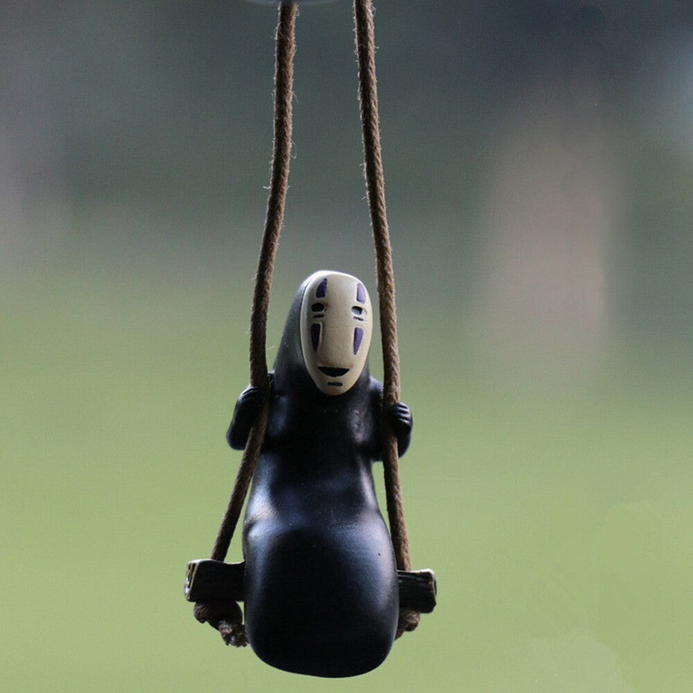 No Face Man Car Pendant Small Cute Spirited Away Anime Hanging Ornament Toy Gift