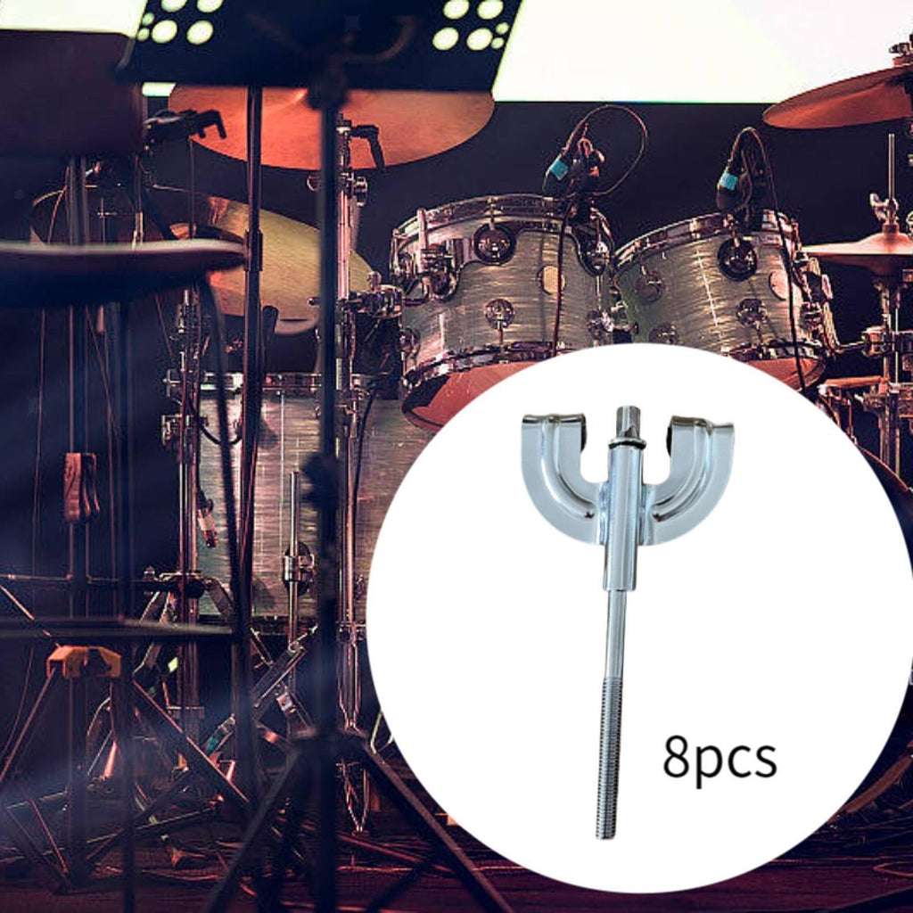 8Pcs Bass Drum Claws Hardware Drum Set Percussion Instrument Accessories