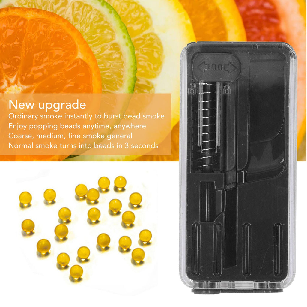 (Black)Crushball Dispenser 2 Pcs Cigarettes Apsules Dispenser Cigarette