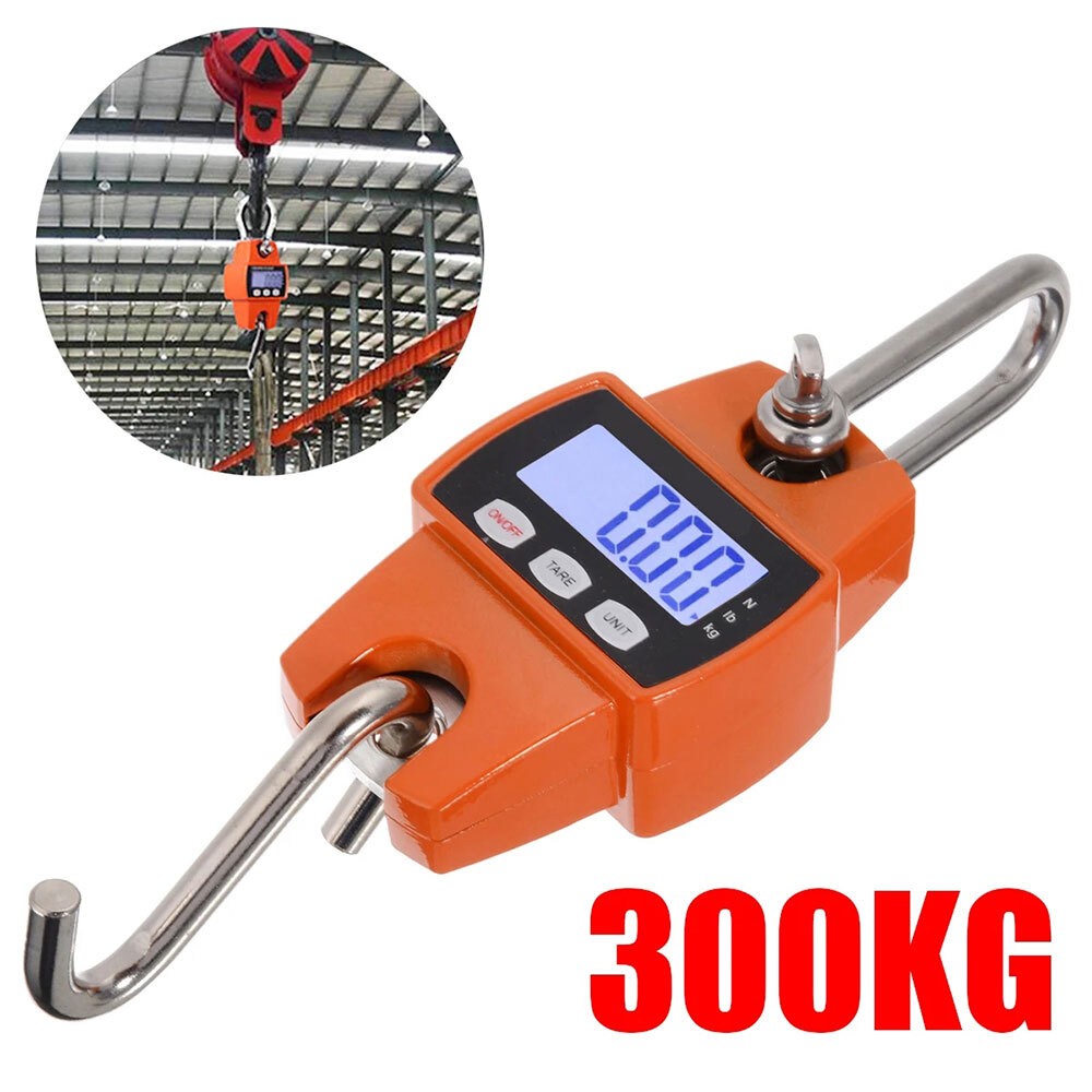 Digital Crane Scale Industrial Hanging Heavy Duty Hook Stainless Steel Weighing