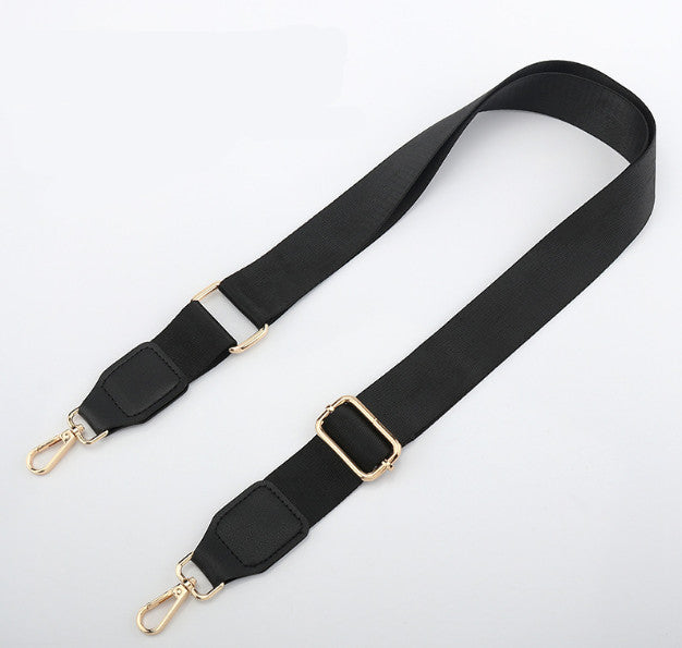 3.8cm Adjustable Wide Shoulder Strap, Light Gold, Gunmetal Square Mouth Buckle