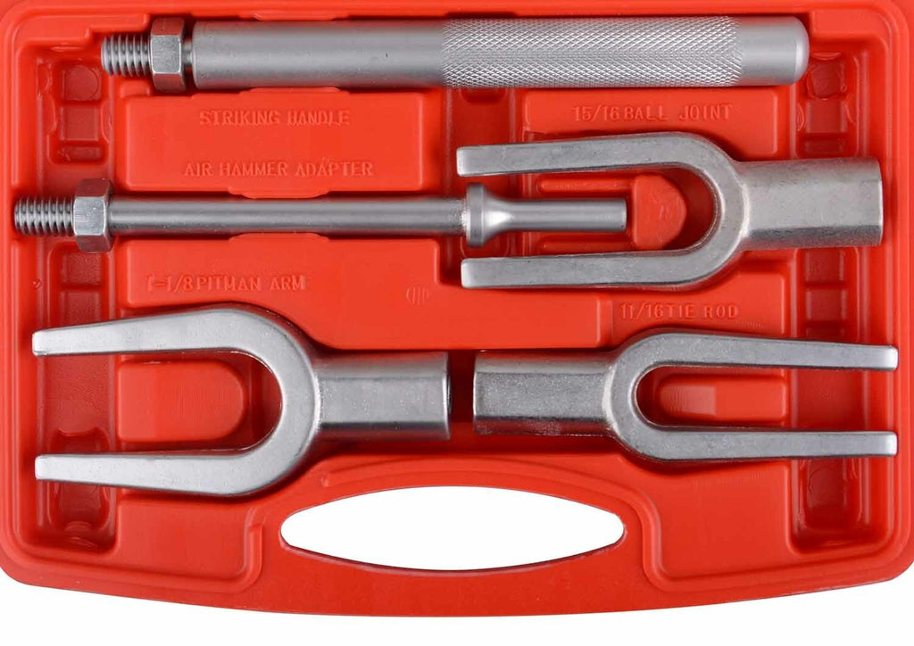 5pc Tie Rod Ball Joint Remover Kit Pitman Arm Splitter Separator Fork SplitterUK