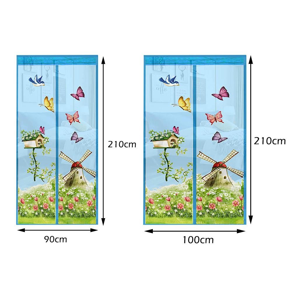 Curtain Door Mesh Magnetic Fastening Mosquito Fly Bug Insect Net Screen Magic UK