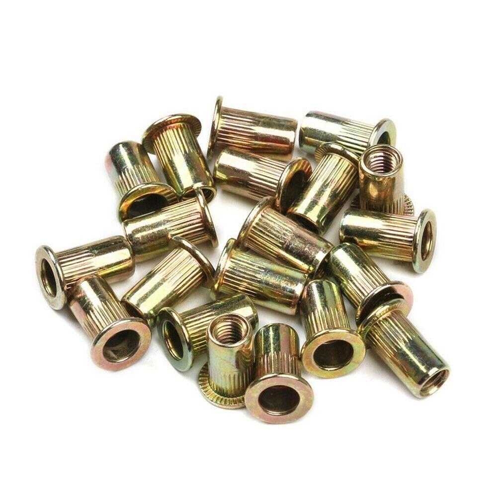 150Pcs Set Rivet Nut Kit Mixed Zinc Steel Rivnut Insert Nutsert Threaded M3-M10