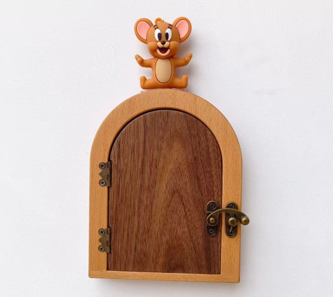 Wooden Arch Socket Cover Decorative Wall Switch Frame