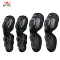 Motorcycle Knee Pads Adjustable 4 PCS Knee Elbow Armor Long Leg Sleeve Gear UK