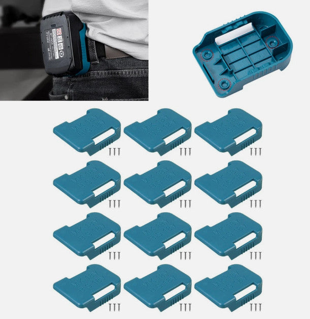 12pcs Power Battery Mount Hanger Shelf Storage Stand Holder 18V For Bosch Makita