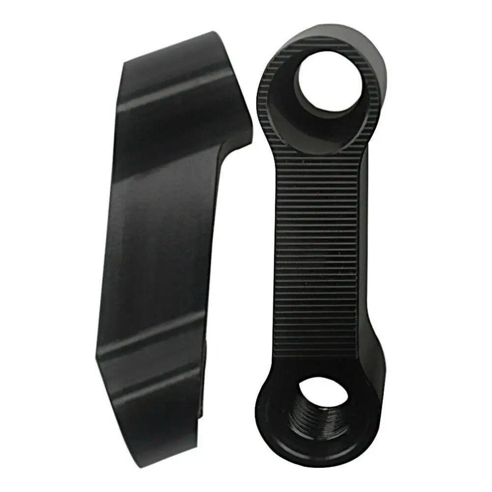 2Pcs Motorcycle Mirror Extender Riser Extension Bracket Blk 10mm M10