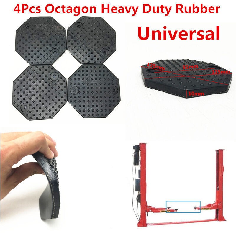 Octagon Rubber Arm Pads for 2-Post Car Lift New Set of 4 - Car lift accessories