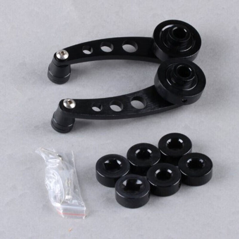 Pair Universal Black Car Truck Window/Door/Winder Riser Crank Handle Riser Alloy