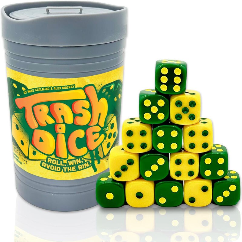 Big Discoveries Trash Dice - Fast-Paced Family Dice Game | Exciting 2-Player