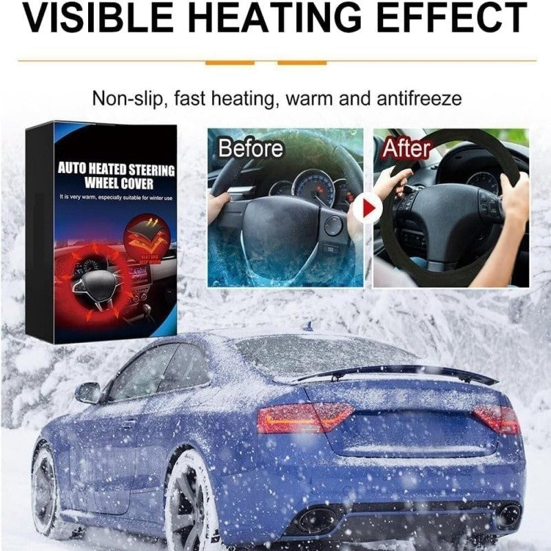 Universal Car Heated Steering Wheel Cover Hand Warming Protector Warmer