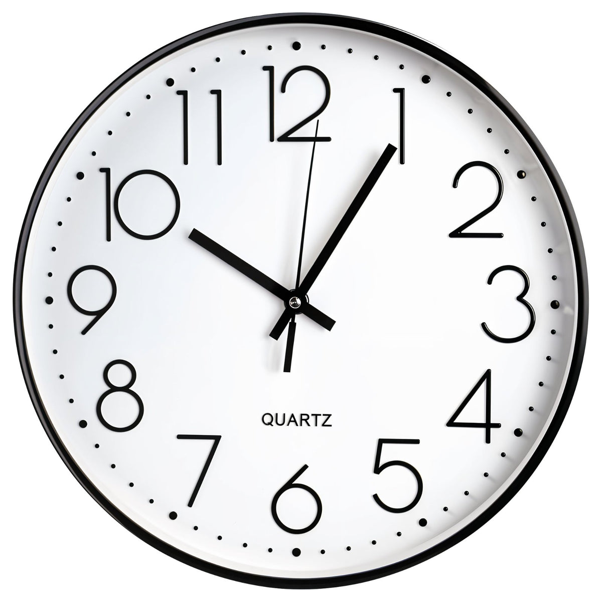 Wall Clock Silent Non Ticking Clock for Living Room Bedroom Kitchen Office UK