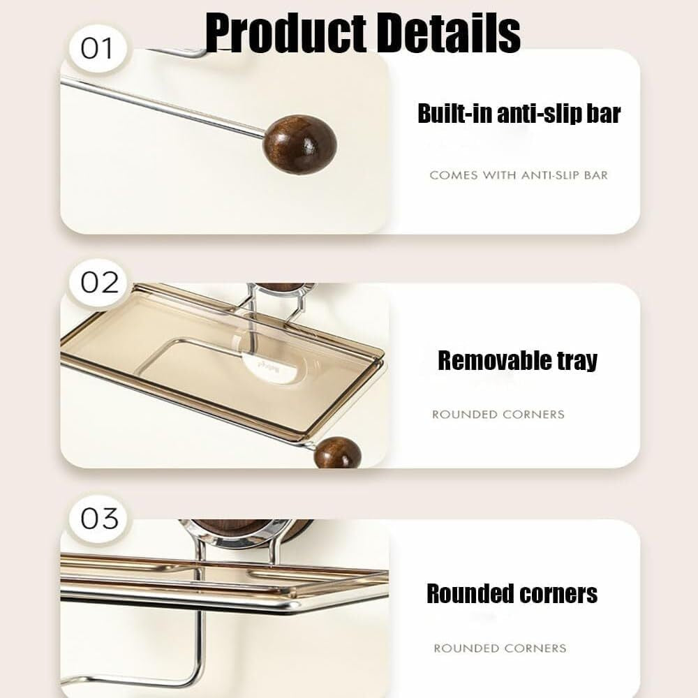 Raidley StickStrong Suction Toilet Paper Holder – No Drilling
