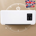 2in1 Wall Mounted Natural Small Fan Heater with Remote Control UK