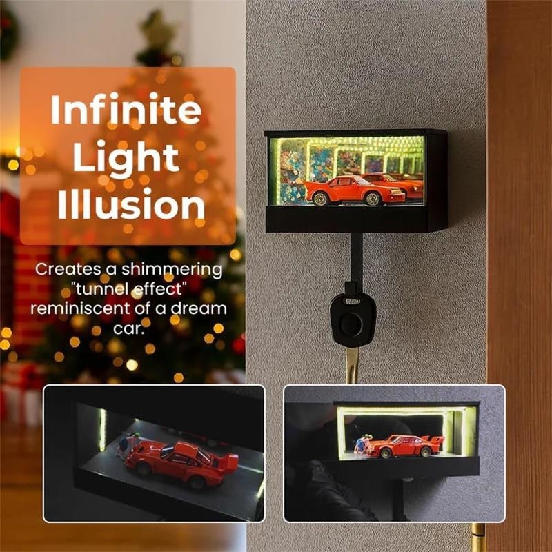 Infinity Garage Keychain Hanger Car Garage Key Holder Organizer with LED Light