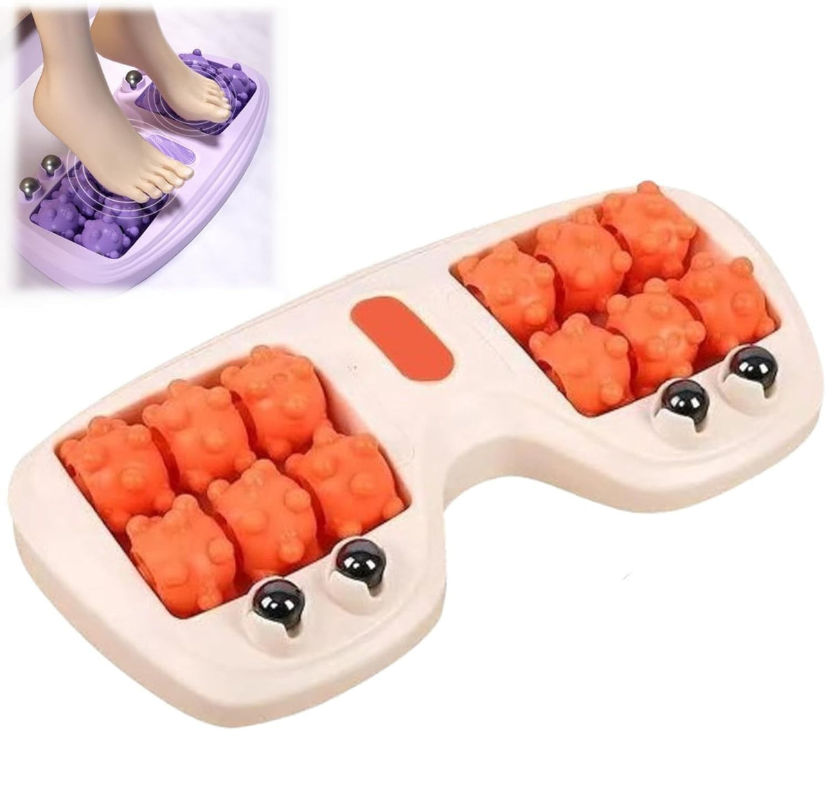 Foot Massager Roller Feet Acupressure Point Massage Pain Relief Relax Roller Leg