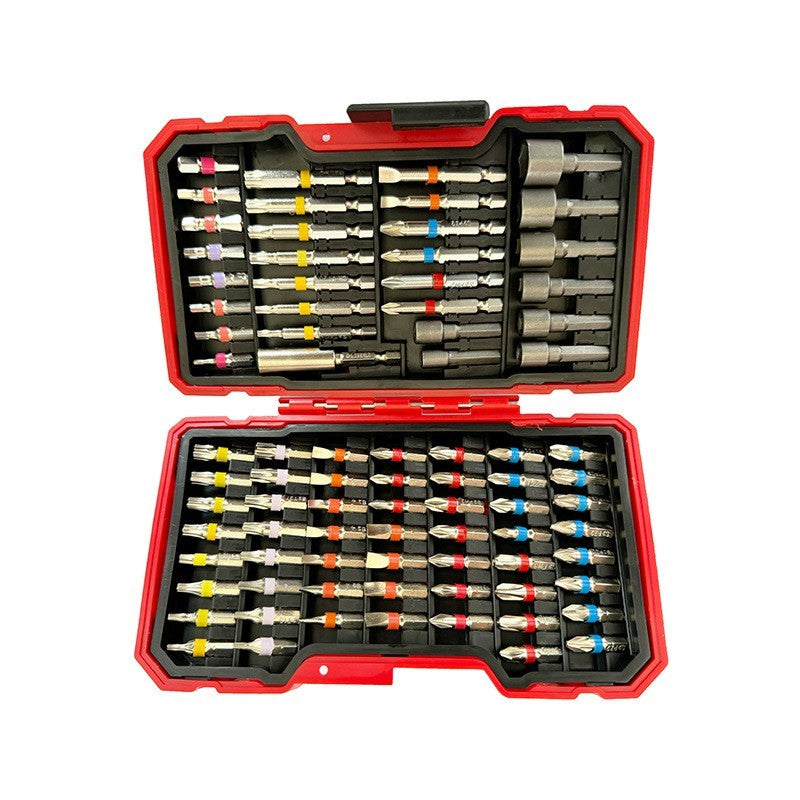 83x Magnetic Screwdriver Bit Set S2 Steel Precision Colorful Torx Hex Phillips