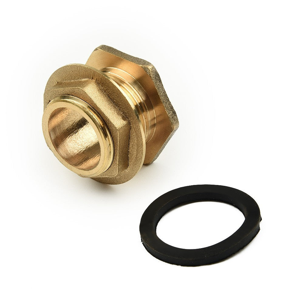 2x Water Butt Water And Connector Brass Bib Tap With Click Lock Fitting