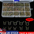 250Pcs Double Wire Spring Hose Clips Assortment Motorcycle Fuel Line Tube Spring